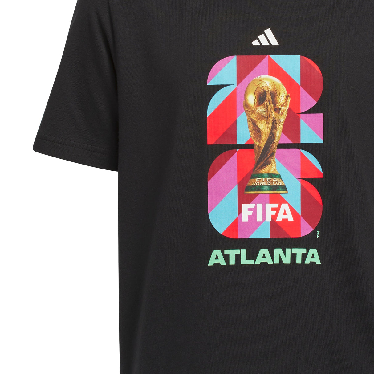 adidas FIFA World Cup 26™ Host City Atlanta Graphic Youth Soccer T-Shirt - Black - Best Buy Soccer
