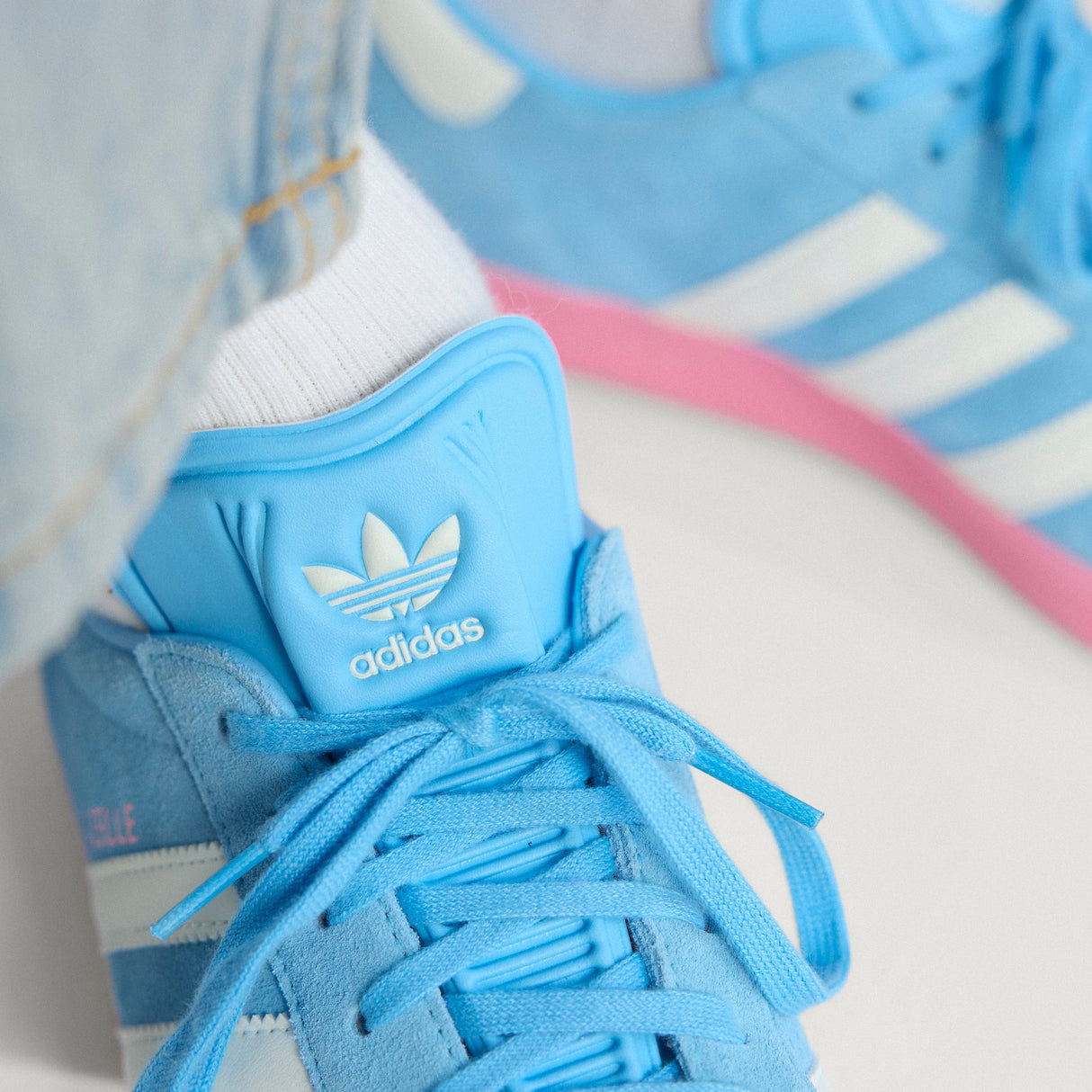 adidas Gazelle Inter Miami CF Shoes - Light Blue/White - Best Buy Soccer
