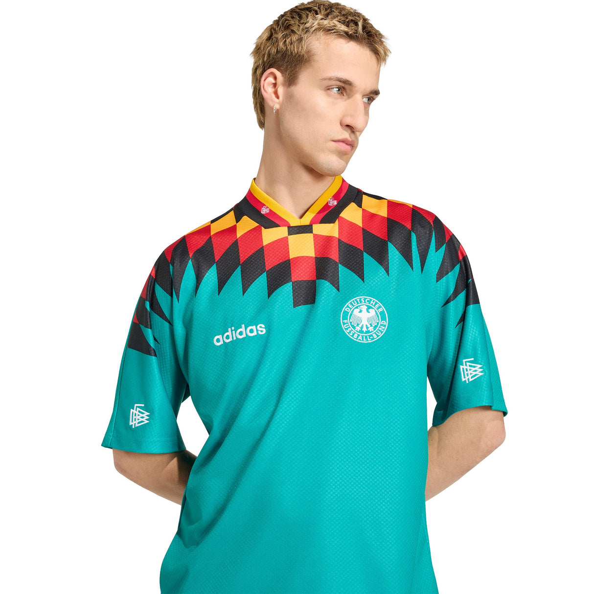 adidas Germany Away 1994 Men's Soccer Jersey - Green/Black/Red - Best Buy Soccer