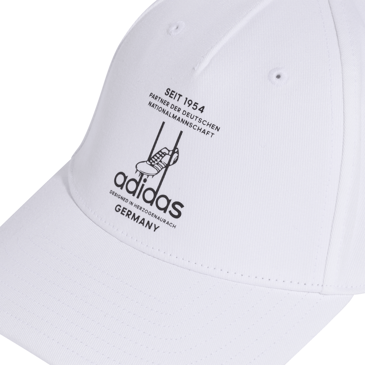 adidas Germany Baseball Soccer Cap - White/Black - Best Buy Soccer