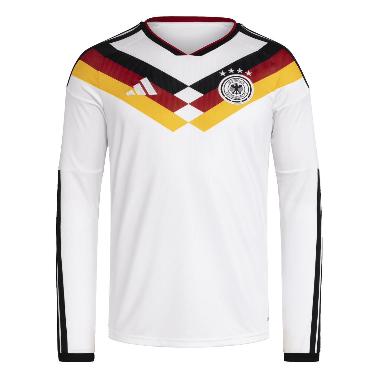 adidas Germany Home Long Sleeve Men's Soccer Jersey 26 - White - Best Buy Soccer