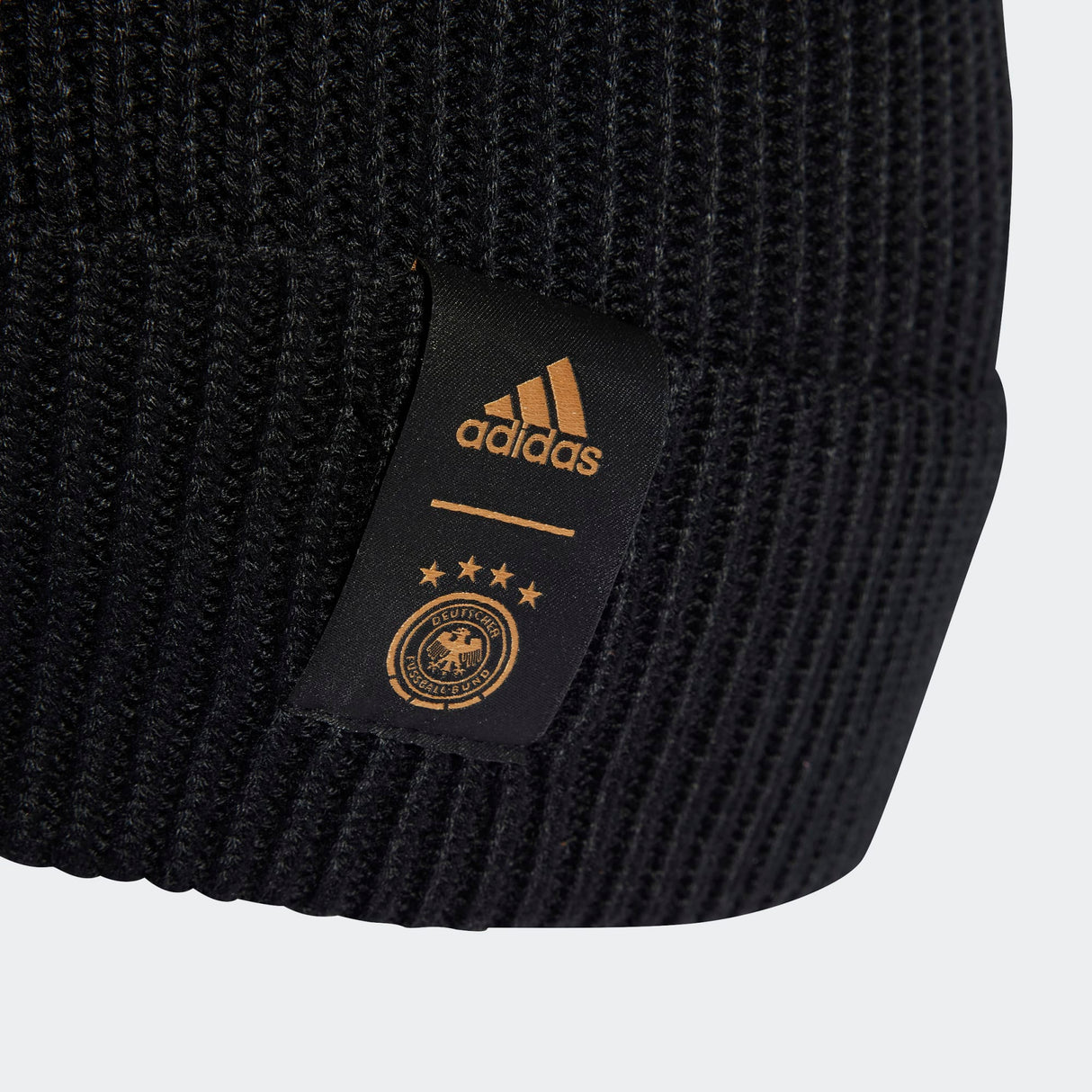 adidas Germany Woolie Beanie Black / Tactile Gold Metallic - Best Buy Soccer