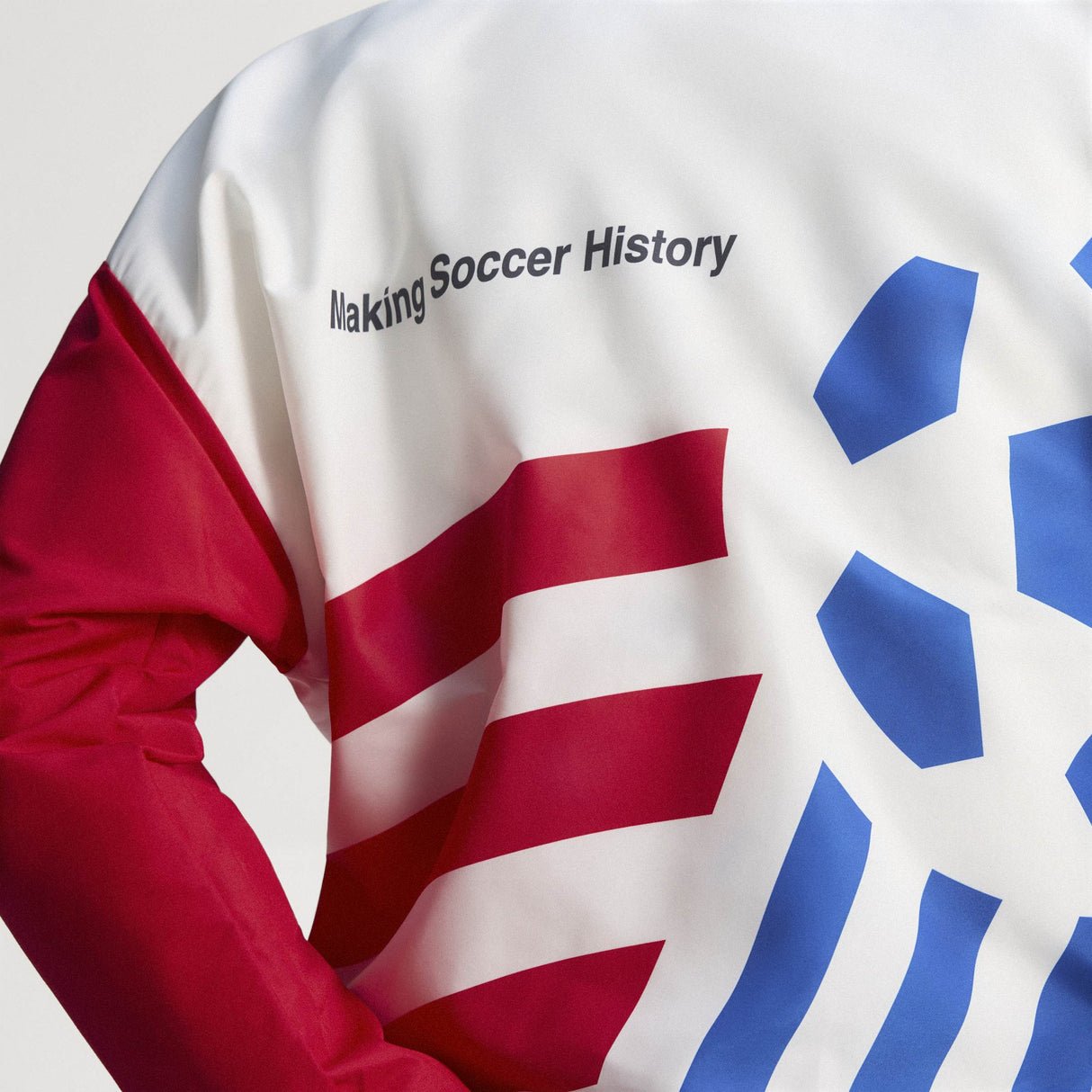adidas Graphic Woven Men's Soccer Track Top -White/Blue/Red - Best Buy Soccer