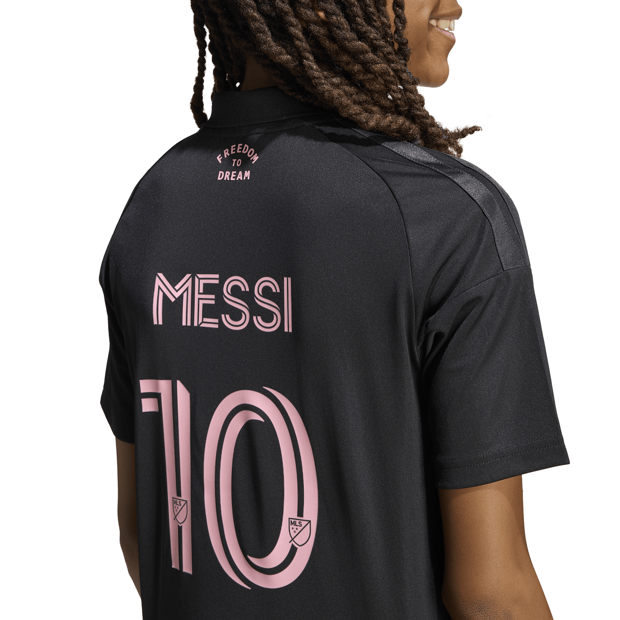 adidas Inter Miami CF Away Messi Youth Soccer Jersey 26/27 - Black/Pink - Best Buy Soccer