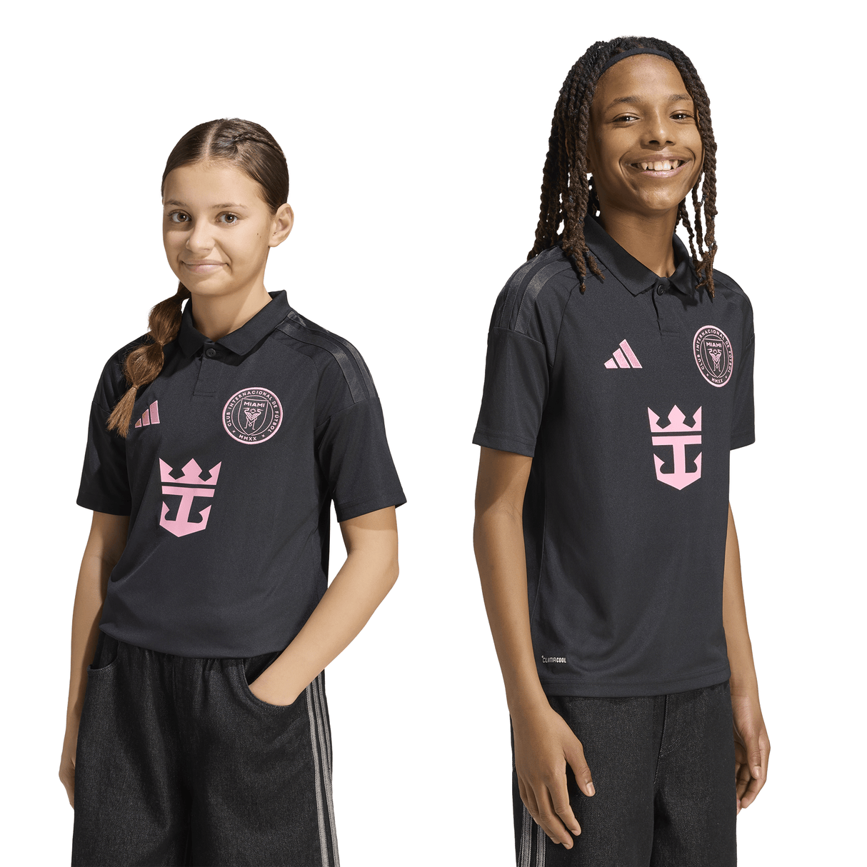 adidas Inter Miami CF Away Messi Youth Soccer Jersey 26/27 - Black/Pink - Best Buy Soccer