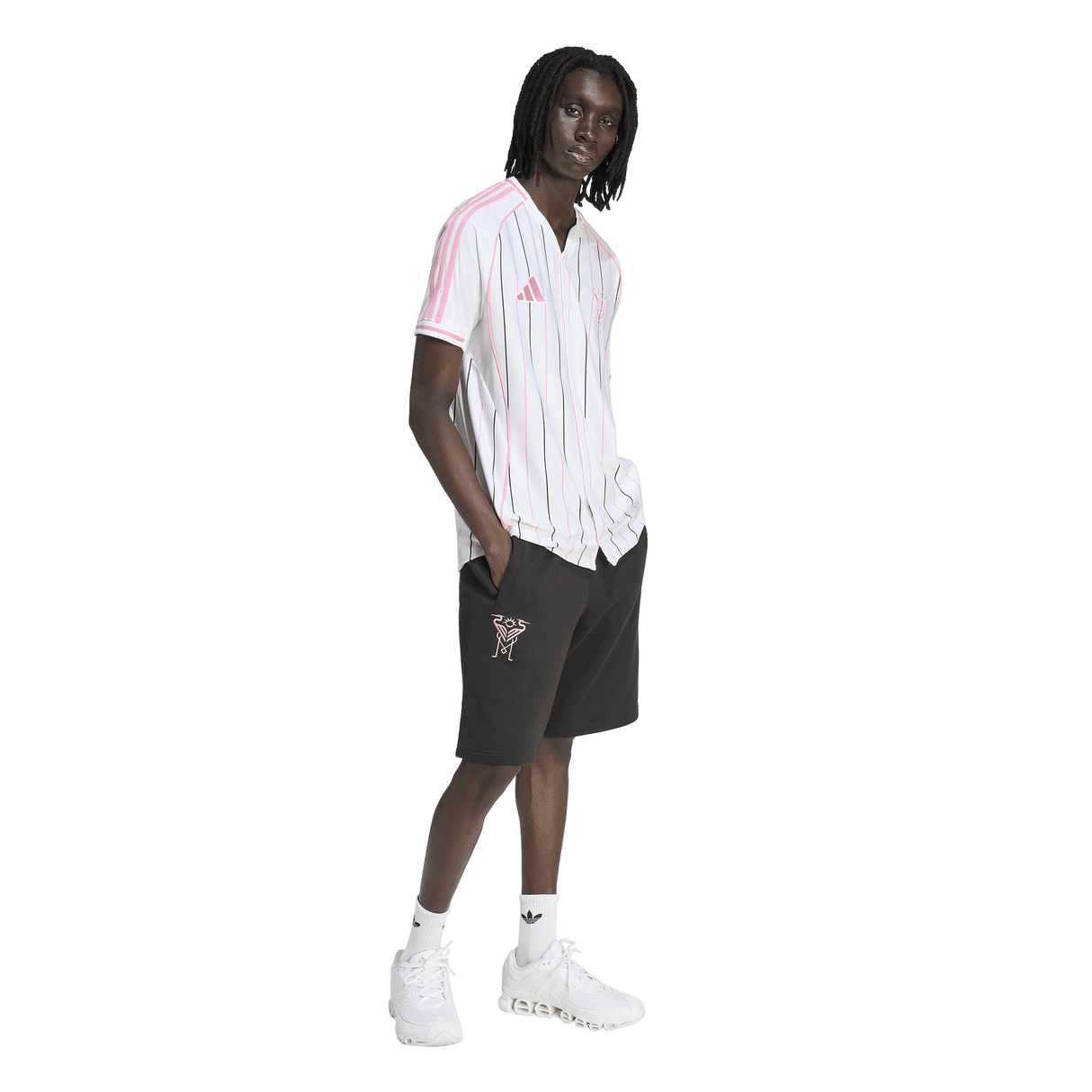 adidas Inter Miami CF Men's Baseball Jersey 2026- White/Pink - Best Buy Soccer