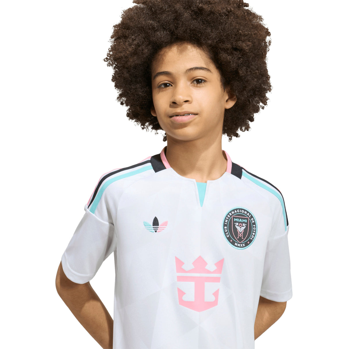 adidas Inter Miami CF Third Messi Youth Soccer Jersey 2026 - White - Best Buy Soccer