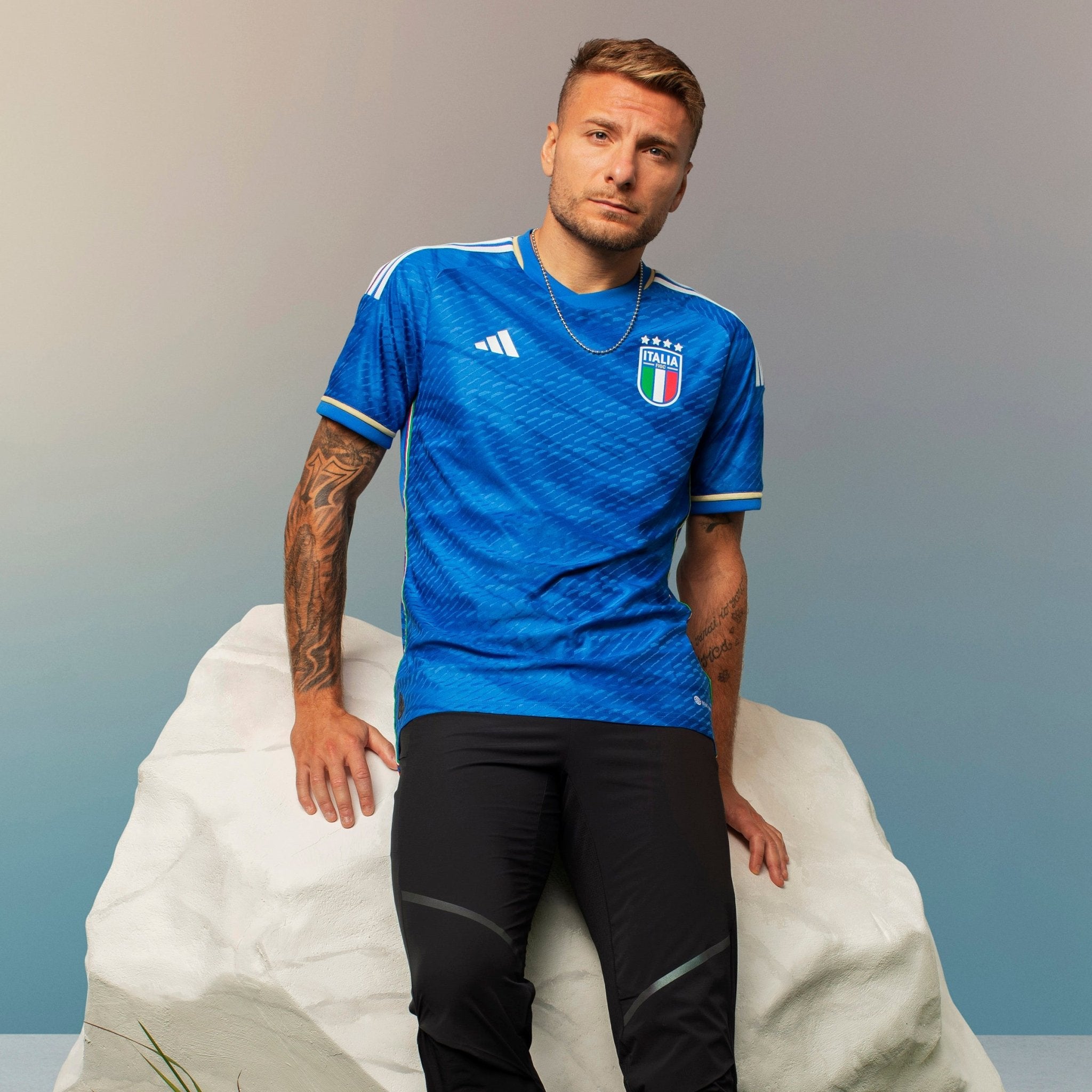 adidas Italy Authentic Home Jersey 23 adidas Blue - Best Buy Soccer