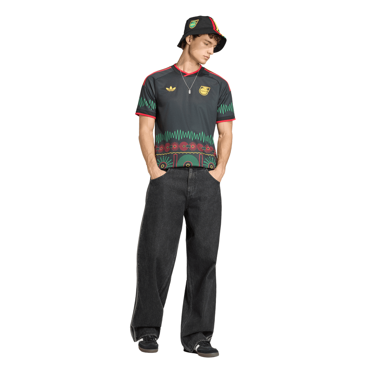 adidas Jamaica Away Men's Soccer Jersey 2026 - Black - Best Buy Soccer