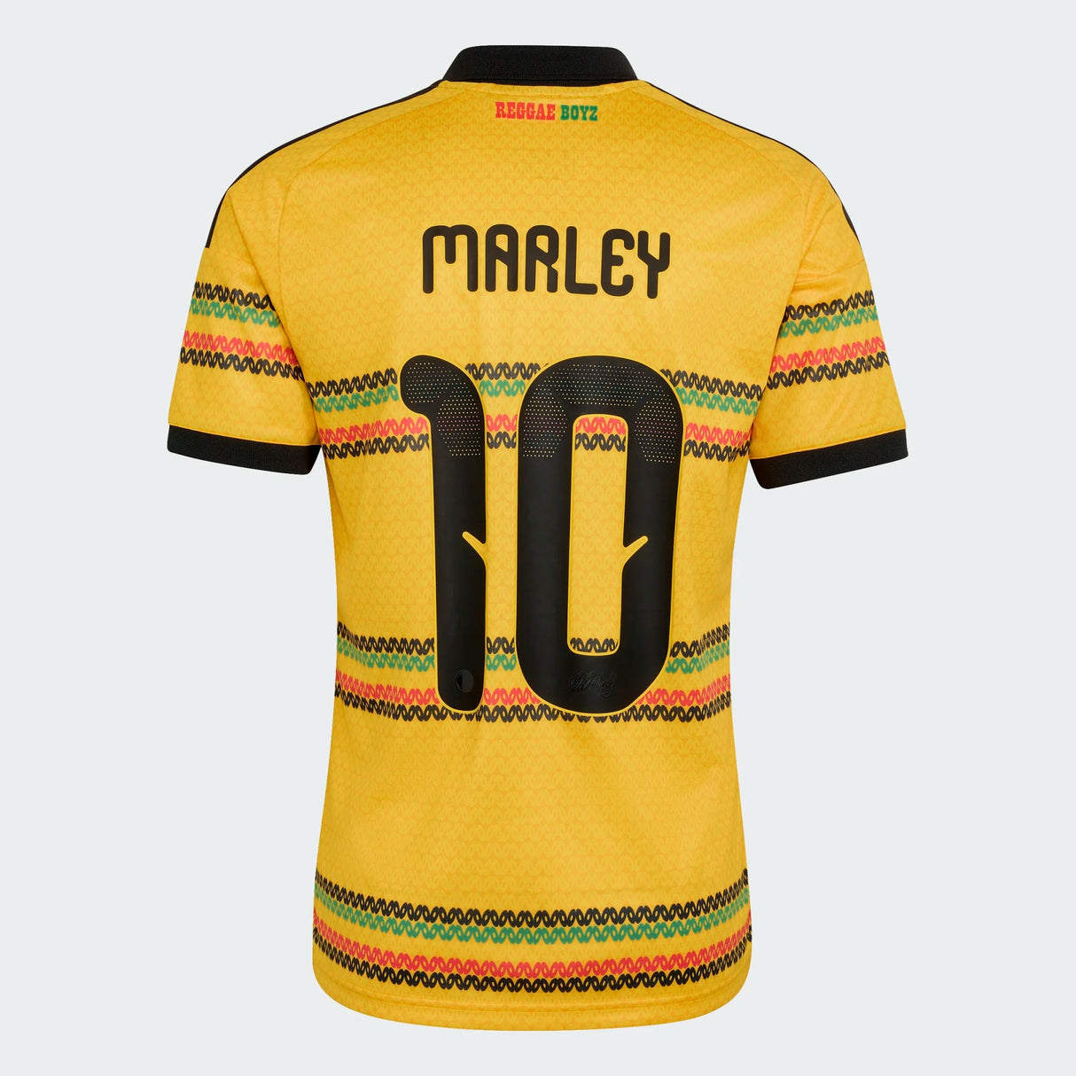 adidas Jamaica Home Bob Marley 10 Men's Soccer Jersey 2026 - Gold - Best Buy Soccer