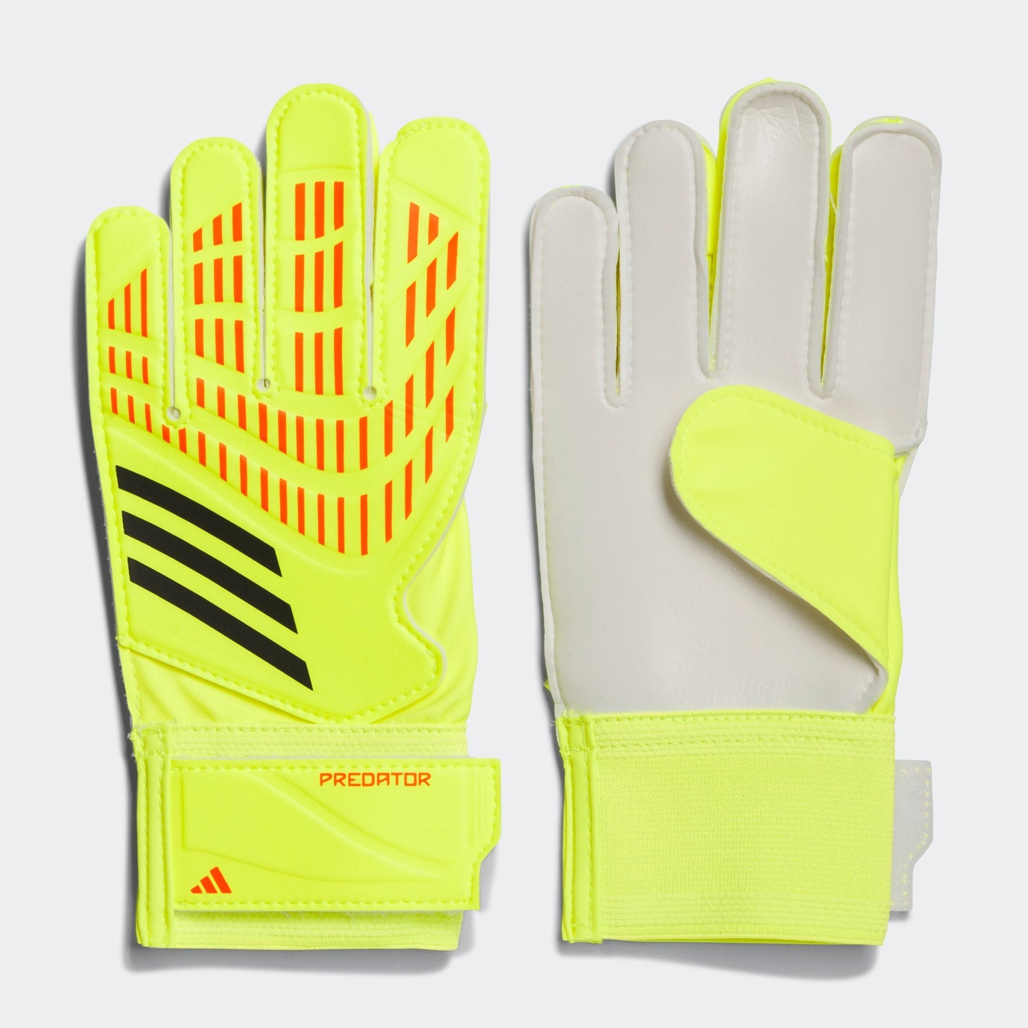 adidas Kids Predator Training Goalkeeper Gloves Solar Yellow/Black/Solar Red - Best Buy Soccer