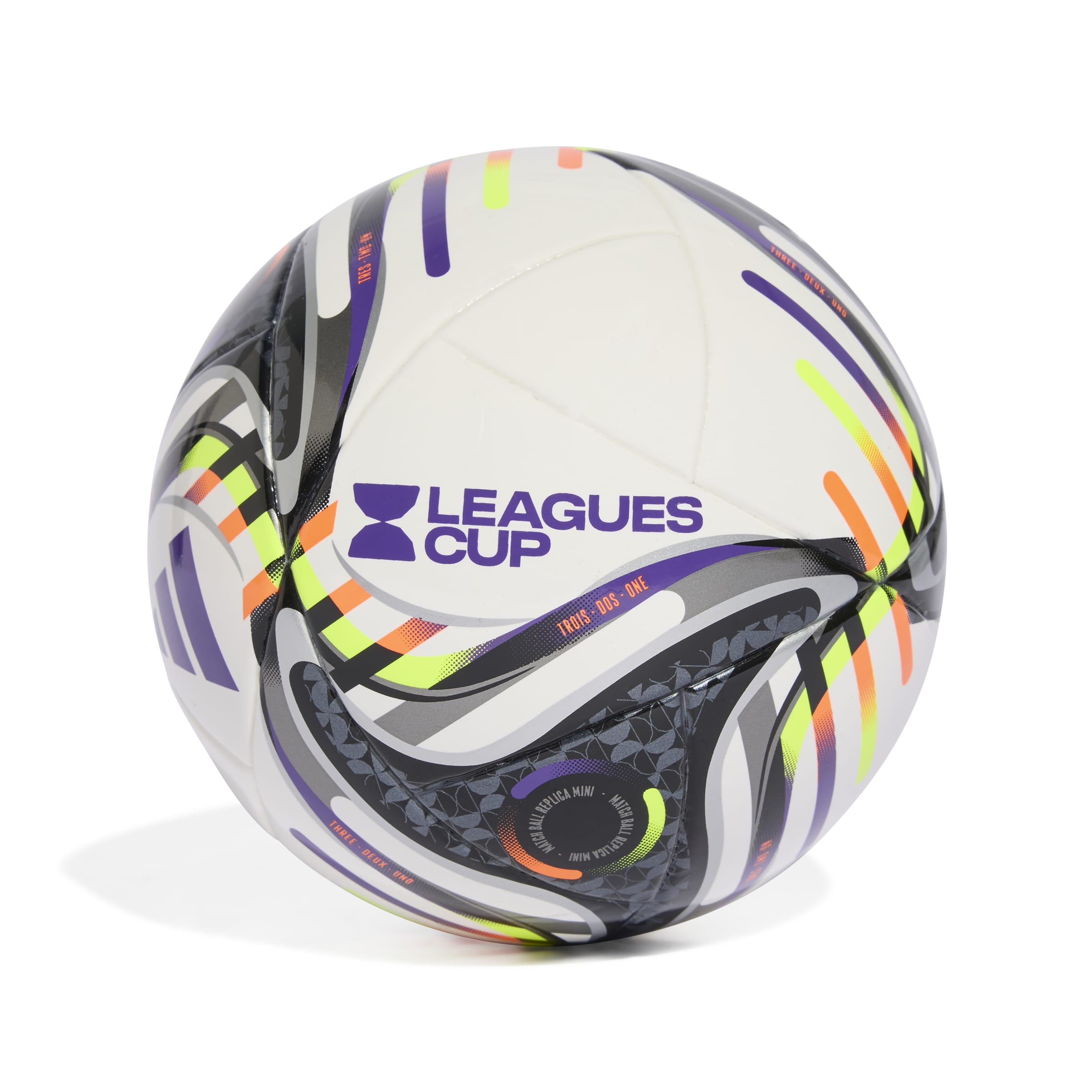 adidas Leagues Cup 25 Mini Ball Soccer - White/Black/Orange/Yellow - Best Buy Soccer