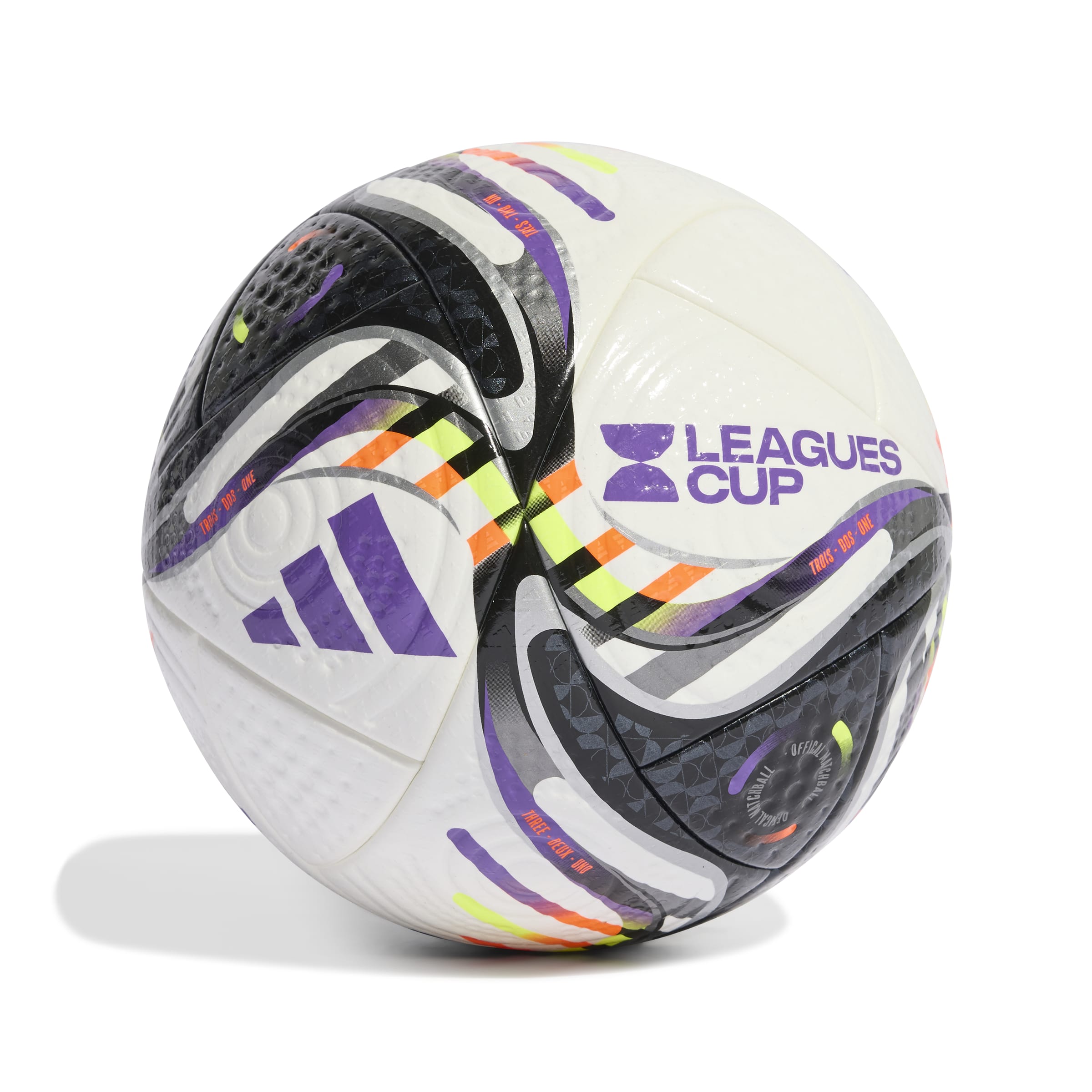 adidas Leagues Cup 25 Pro Ball Soccer - White/Black/Orange/Yellow - Best Buy Soccer