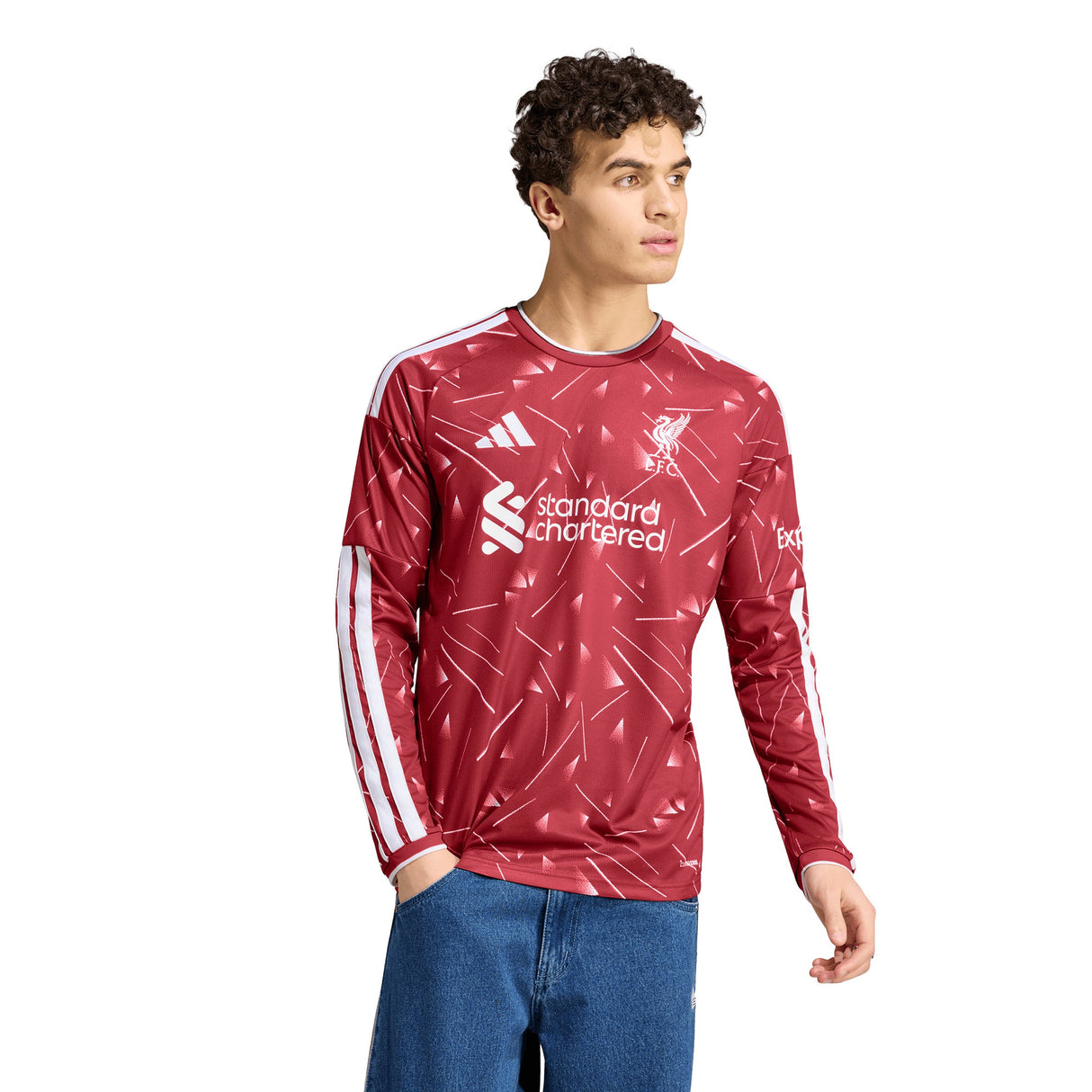 adidas Liverpool FC Home Long Sleeve Men's Soccer Jersey 26/27 - Red - Best Buy Soccer