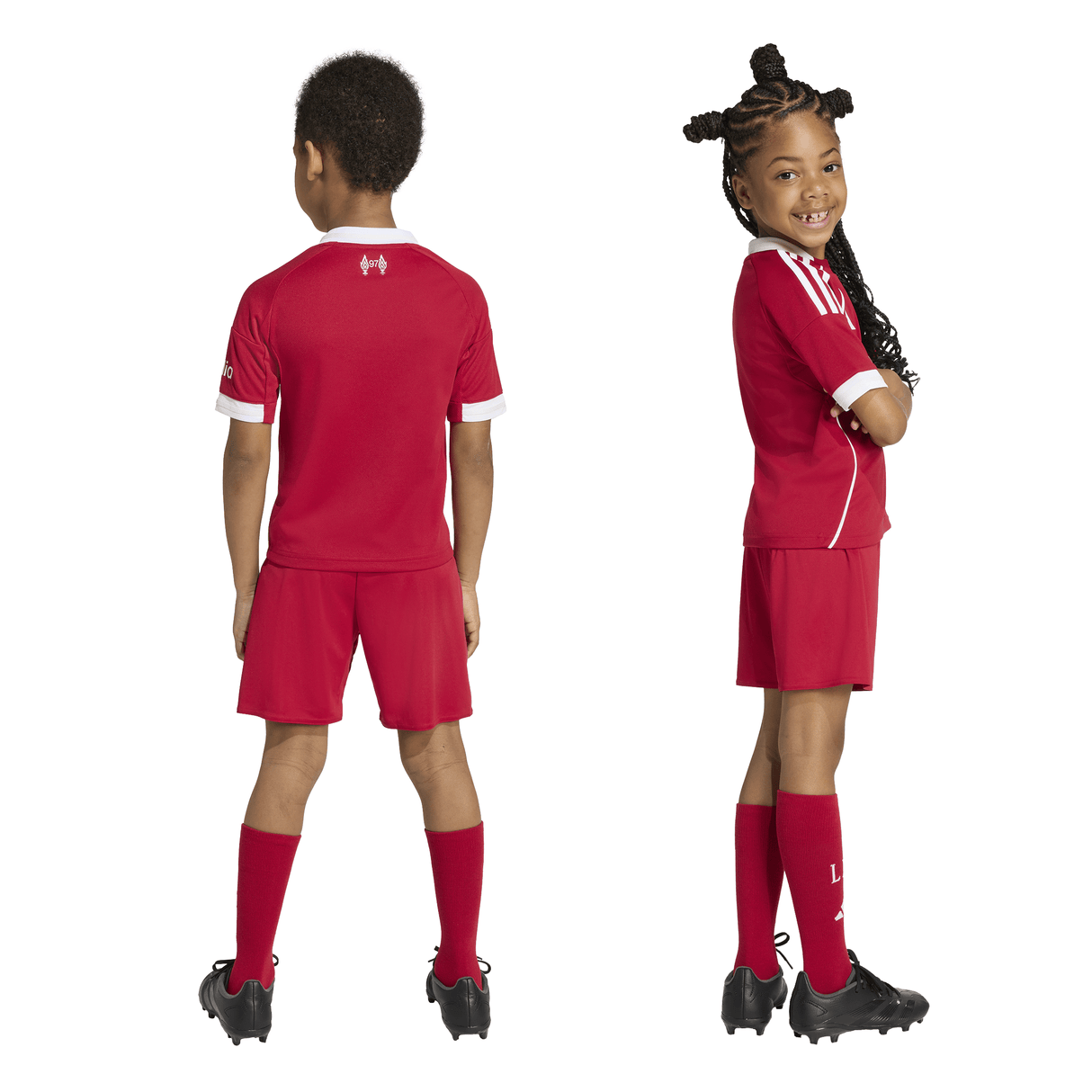adidas Liverpool FC Home Mini Kit Youth Soccer 25/26 - Red - Best Buy Soccer