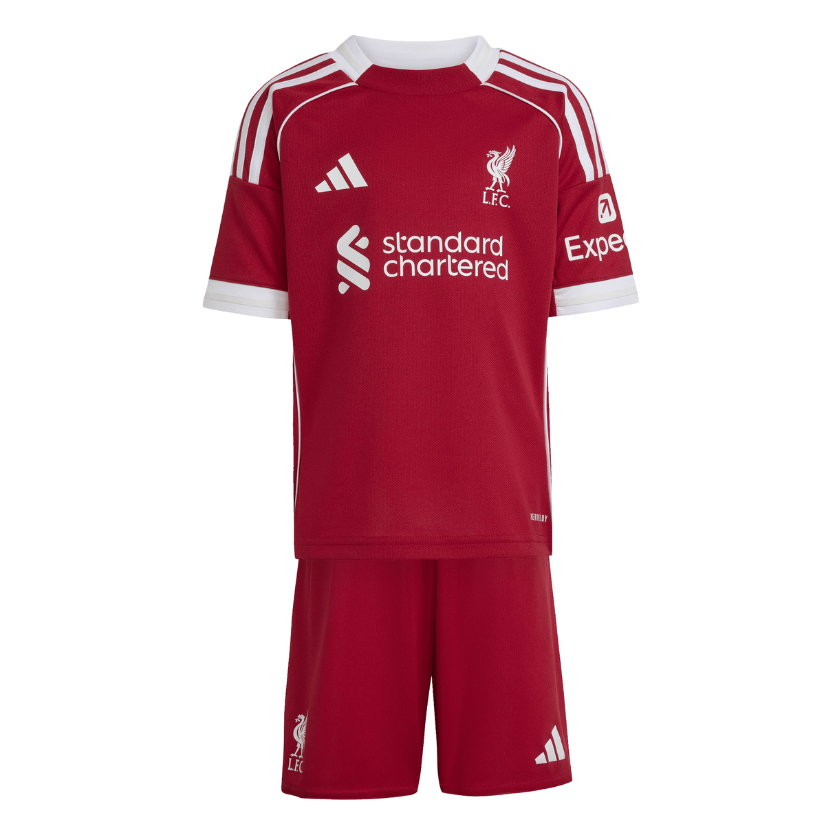 adidas Liverpool FC Home Mini Kit Youth Soccer 25/26 - Red - Best Buy Soccer