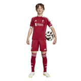 adidas Liverpool FC Home Youth Soccer Jersey 25/26 - Red - Best Buy Soccer