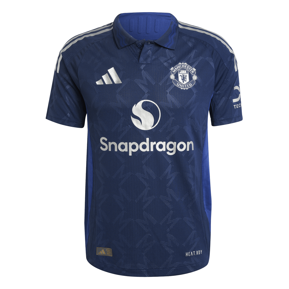 adidas Manchester United Away Authentic Men´s Soccer Jersey 24/25 - Night Indigo/White - Best Buy Soccer