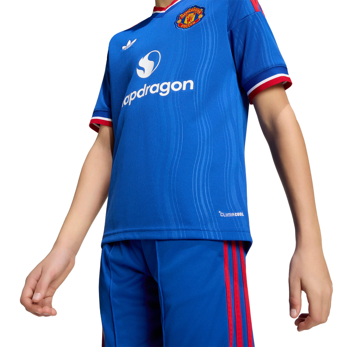 adidas Manchester United Away Youth Soccer Jersey 26/27 - Royal Blue - Best Buy Soccer