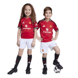 adidas Manchester United Home Mini Kit Kids 25/26 - Red - Best Buy Soccer