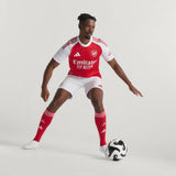 adidas Men's Arsenal Home Authentic Jersey 25/26 - Scarlet/White - Best Buy Soccer