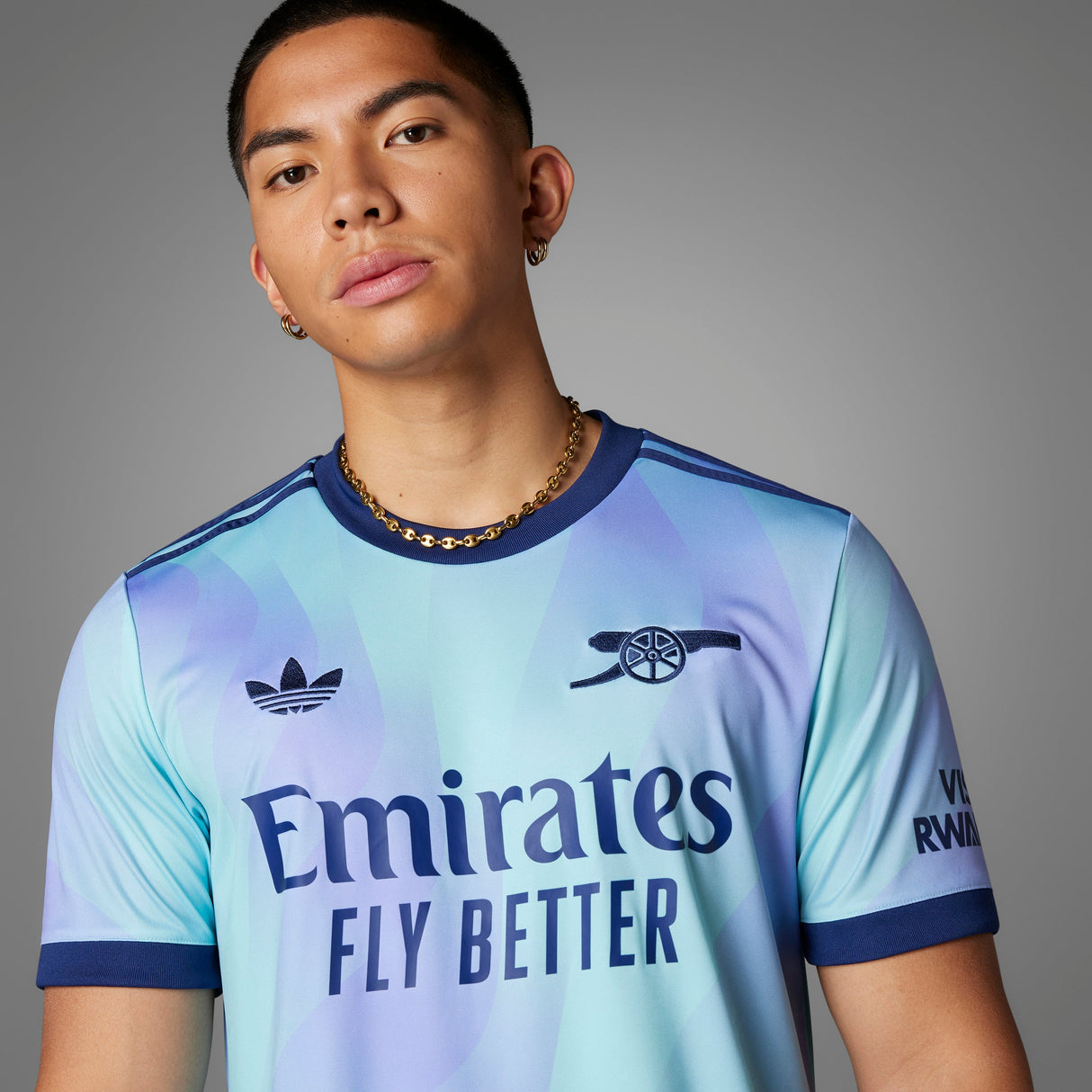 adidas Men's Arsenal Third Jersey 24/25 Aqua/Purple - Best Buy Soccer