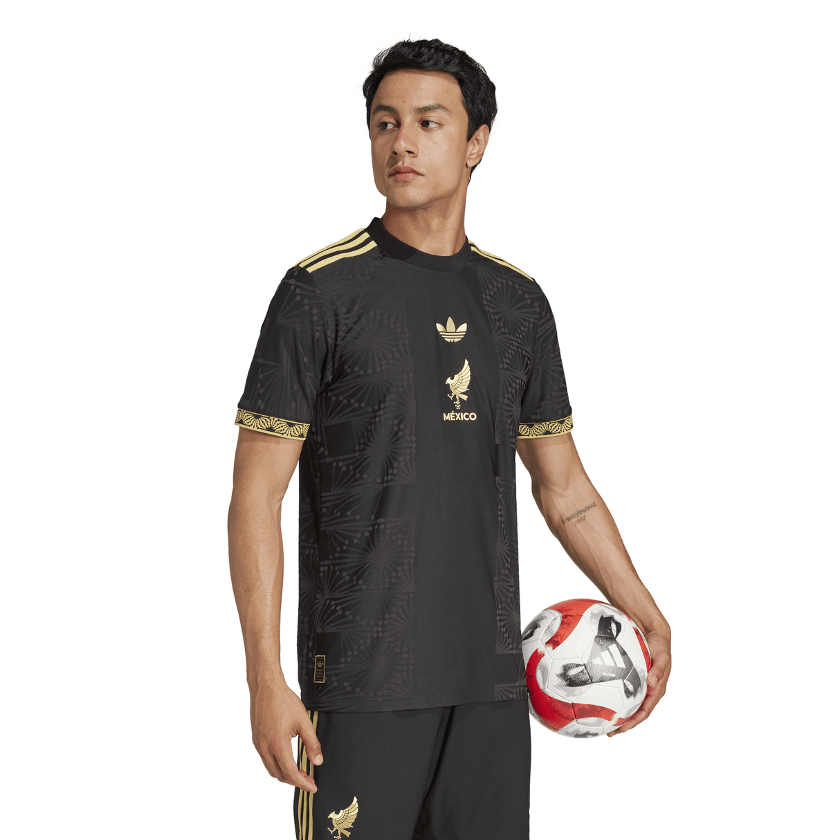 adidas Men's Mexico Gold Jersey 25 Black - Best Buy Soccer