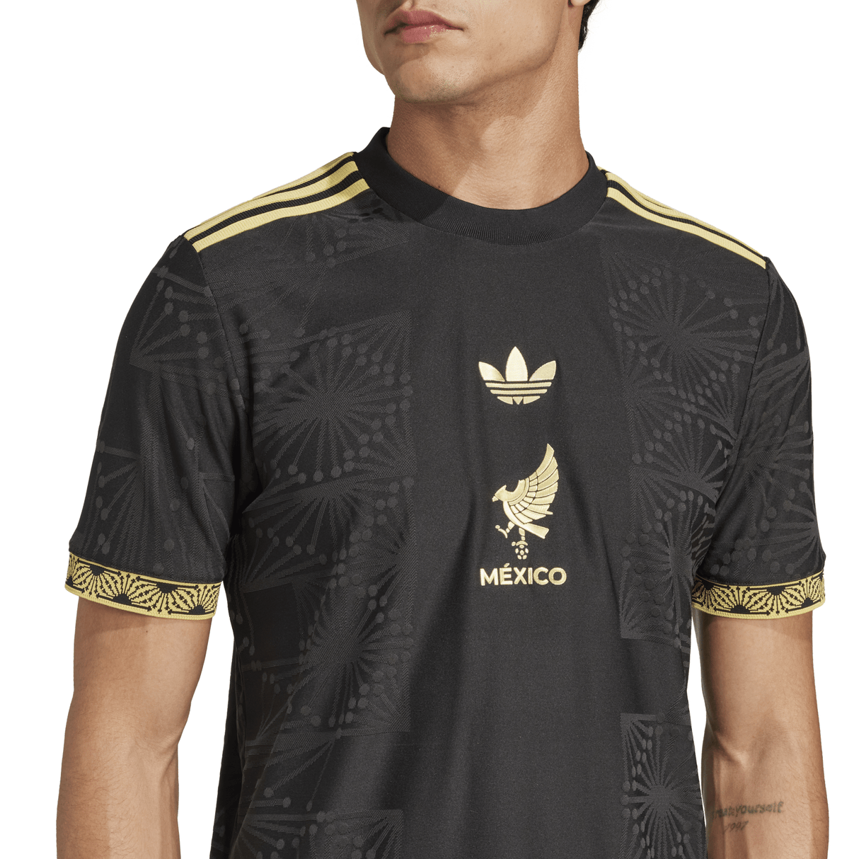 adidas Men's Mexico Gold Jersey 25 Black - Best Buy Soccer