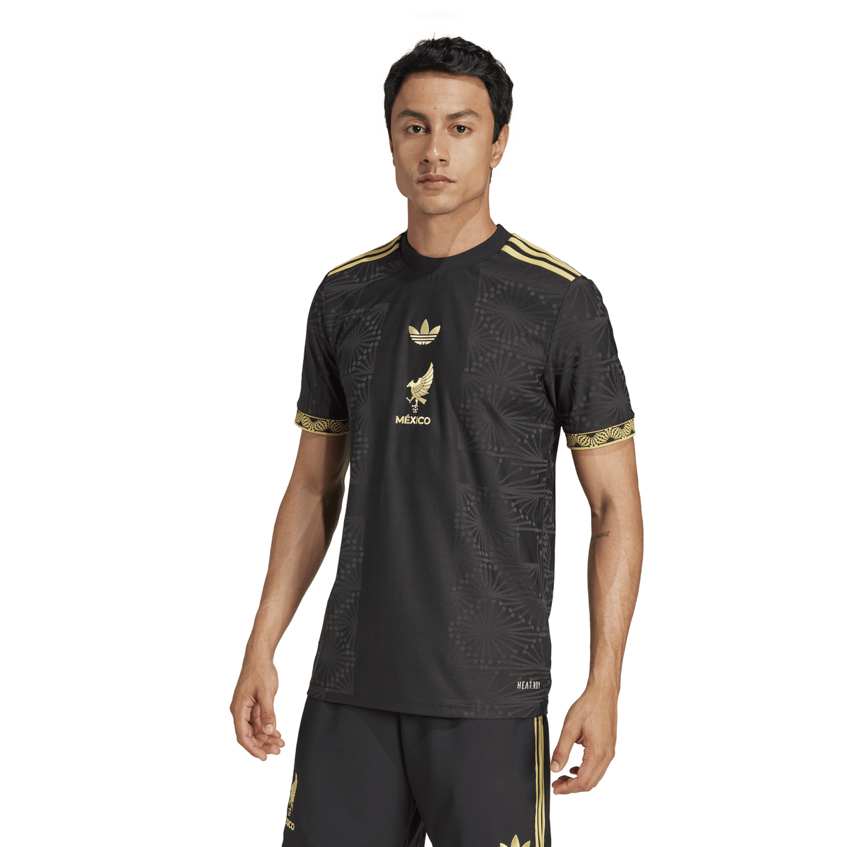 adidas Men's Mexico Gold Jersey 25 Black - Best Buy Soccer