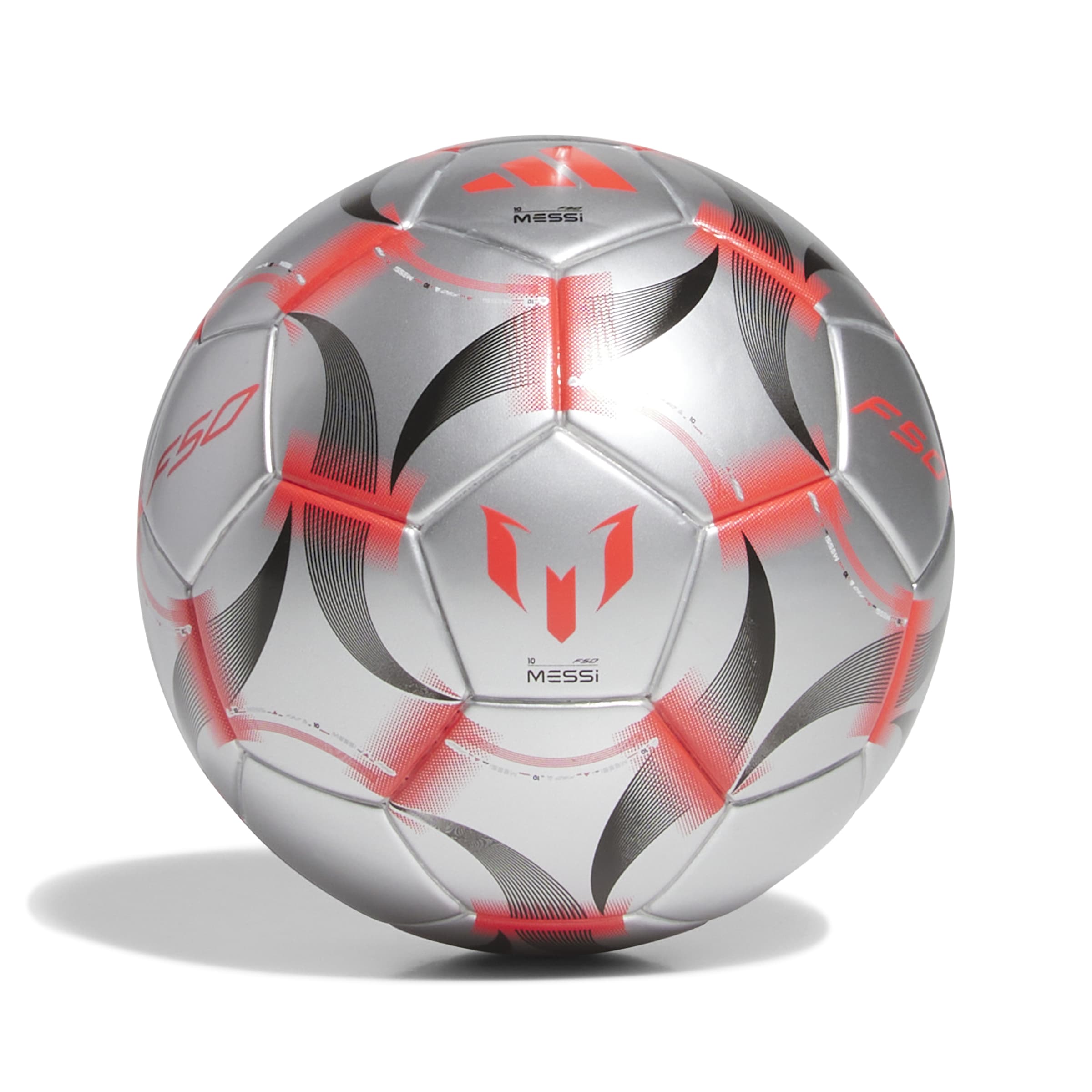adidas Mesi Mini Ball - Silver/White/Black - Best Buy Soccer