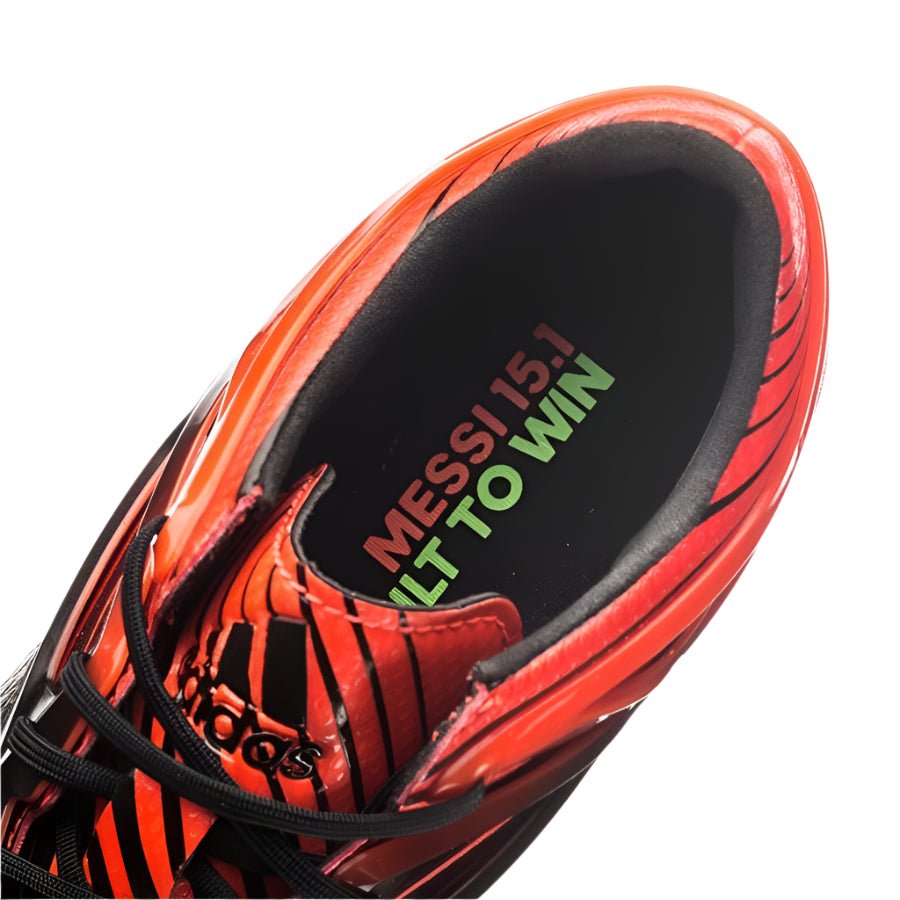 adidas Messi 15.1 FG/AG Multi - Ground Youth Soccer Cleats - Black/Solar Green/Solar Red - Best Buy Soccer