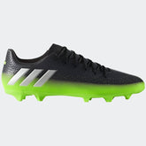 adidas Messi 16.3 FG Firm Ground Soccer Cleats - Dark Grey/Silver Metallic/Solar Green - Best Buy Soccer