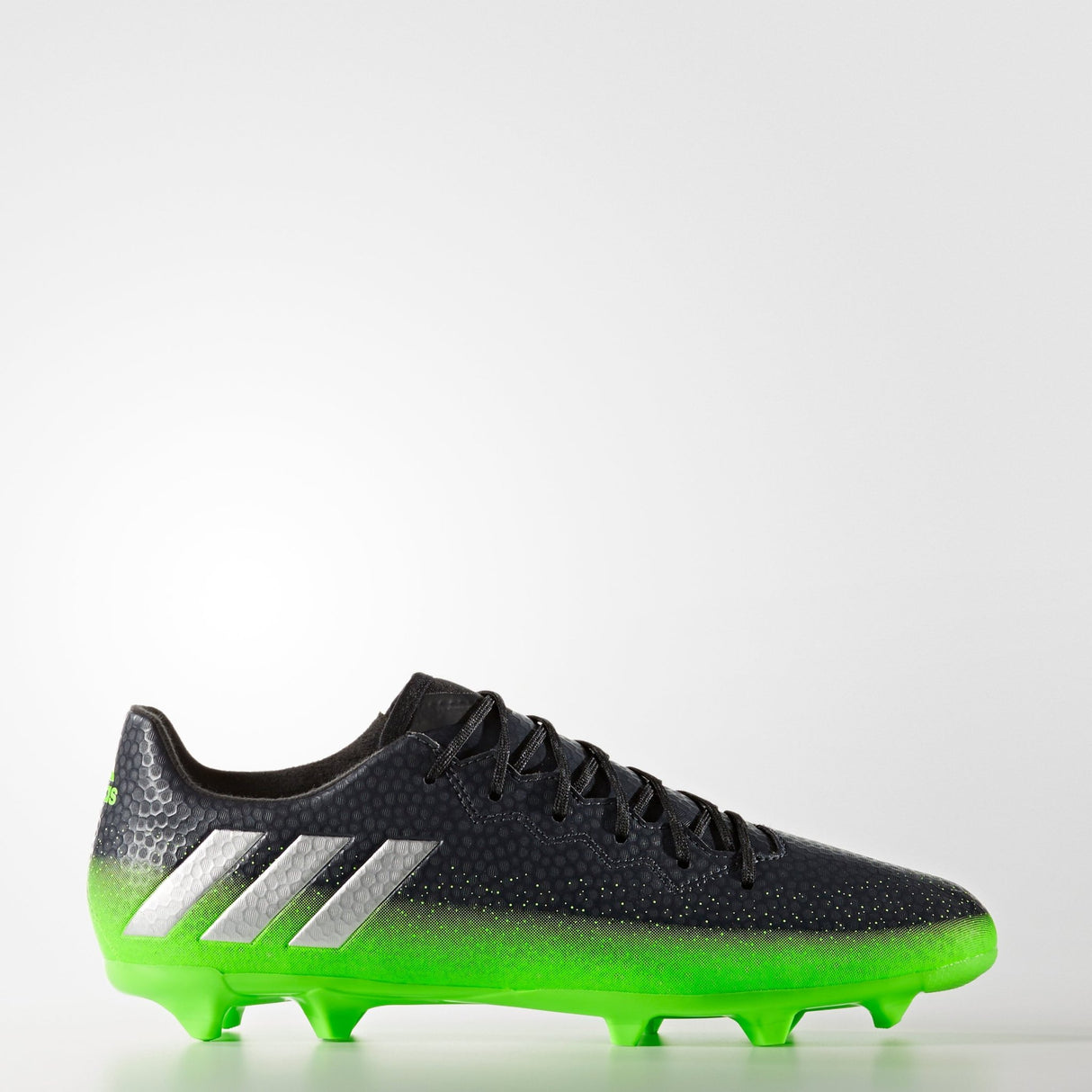 adidas Messi 16.3 FG Firm Ground Soccer Cleats - Dark Grey/Silver Metallic/Solar Green - Best Buy Soccer