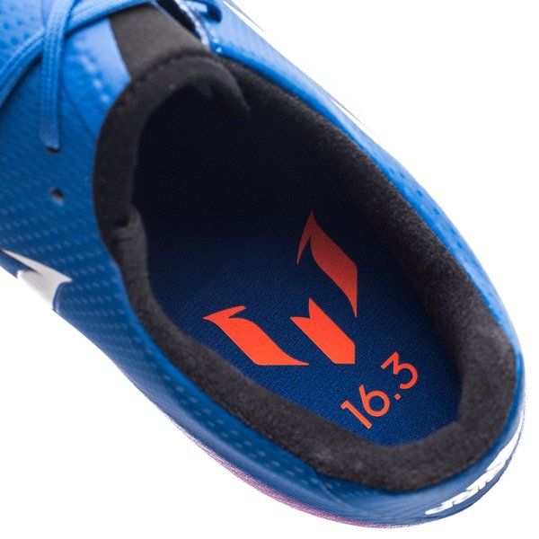 adidas Messi 16.3 FG/AG Multi - Ground Soccer Cleats - Blue Blast/White/Solar Orange - Best Buy Soccer