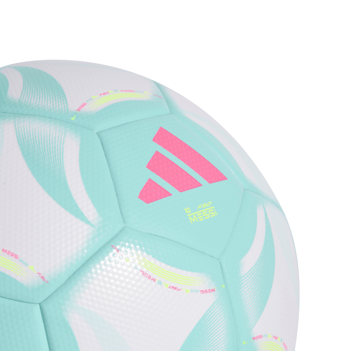 adidas Messi League Soccer Ball - White/Aqua - Best Buy Soccer