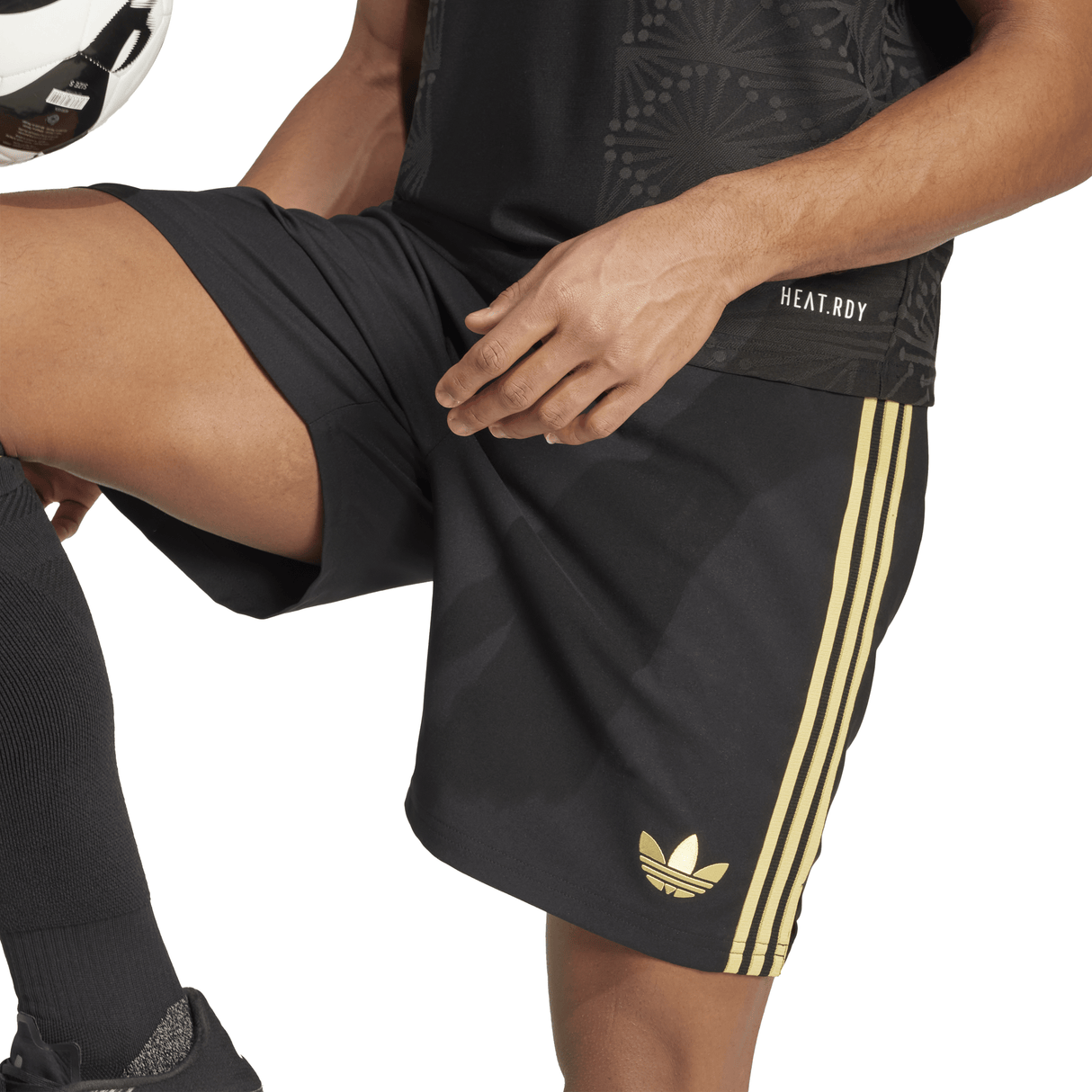 adidas Mexico 25 Gold Men's Soccer Shorts - Black - Best Buy Soccer