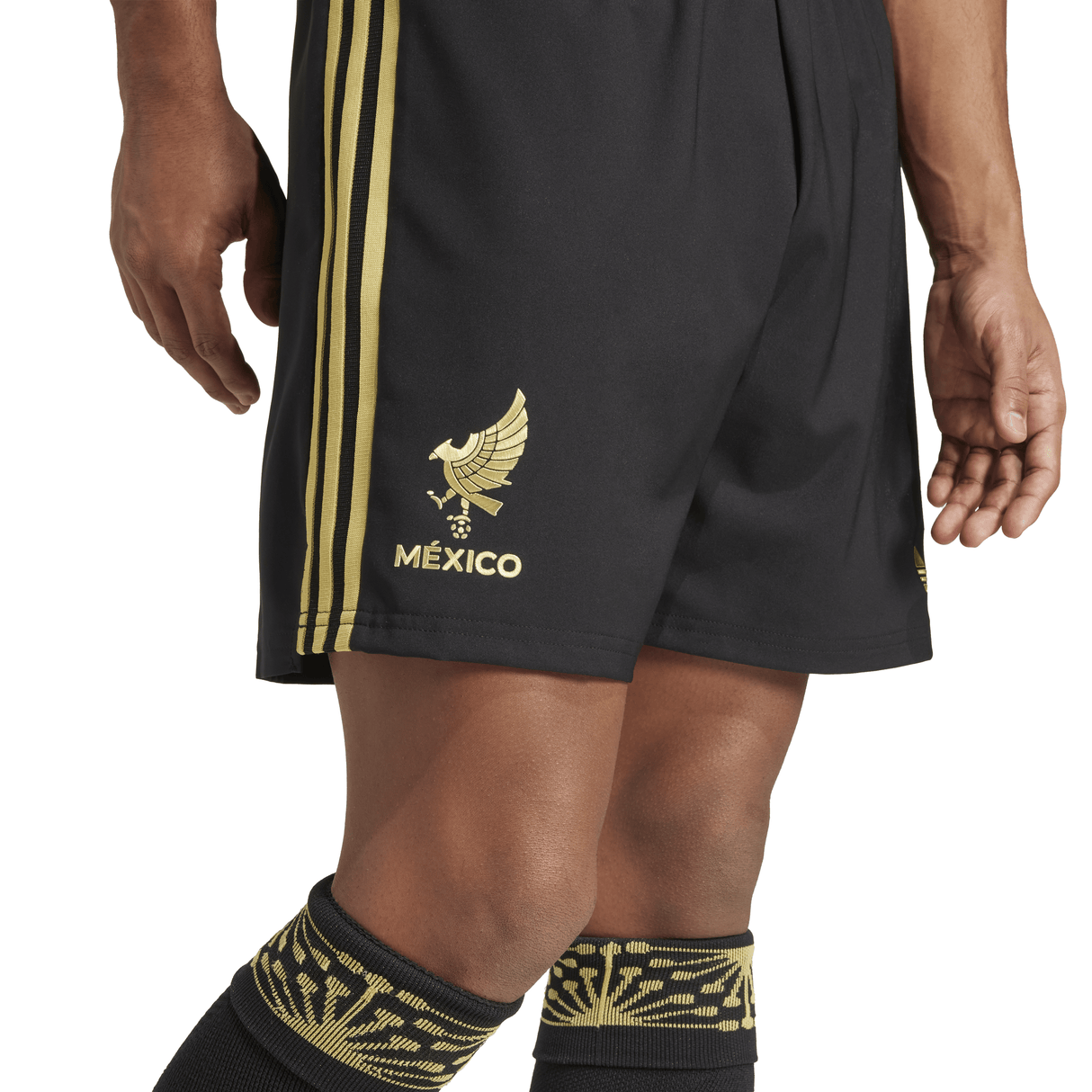 adidas Mexico 25 Gold Men's Soccer Shorts - Black - Best Buy Soccer
