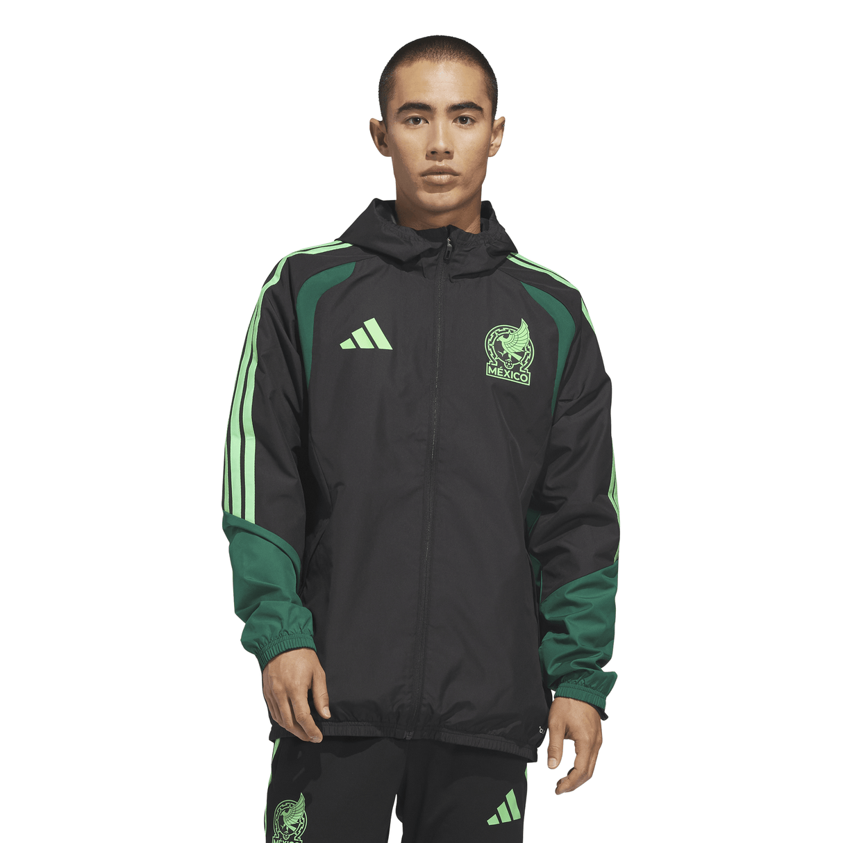 adidas Mexico 26 Tiro All Weather Men's Soccer Jacket - Black - Best Buy Soccer