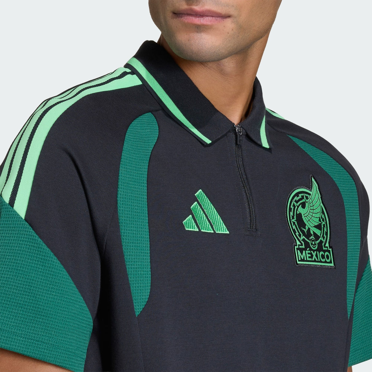 adidas Mexico 26 Tiro Men's Soccer Polo Shirt - Black - Best Buy Soccer