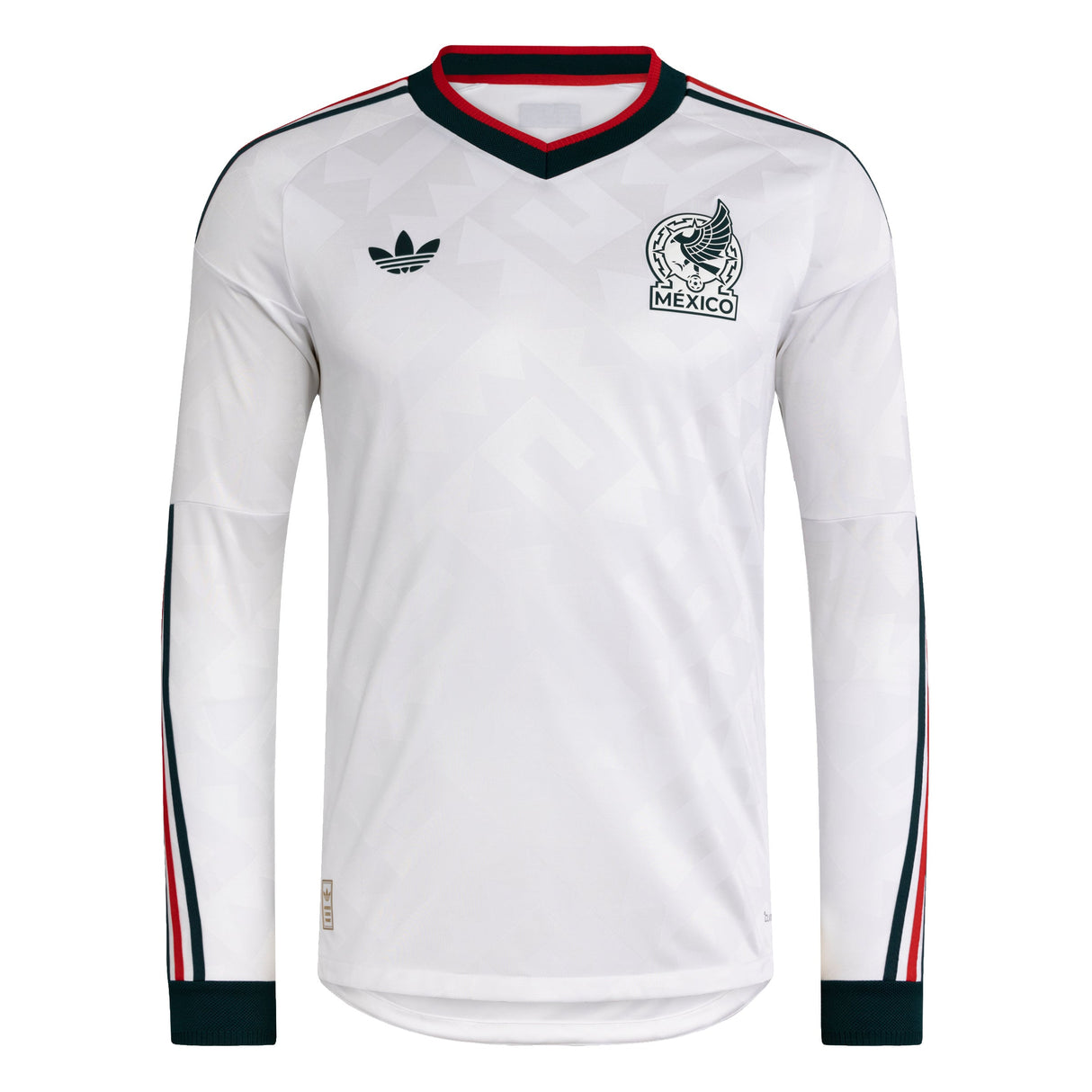 adidas Mexico Away Authentic Long Sleeve Men's Soccer Jersey 2026 - White - Best Buy Soccer