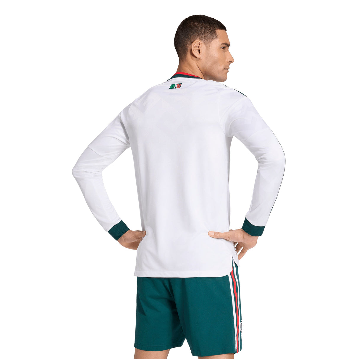 adidas Mexico Away Authentic Long Sleeve Men's Soccer Jersey 2026 - White - Best Buy Soccer