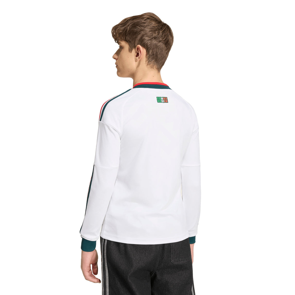 adidas Mexico Away Long Sleeve Youth Soccer Jersey 2026 - White - Best Buy Soccer
