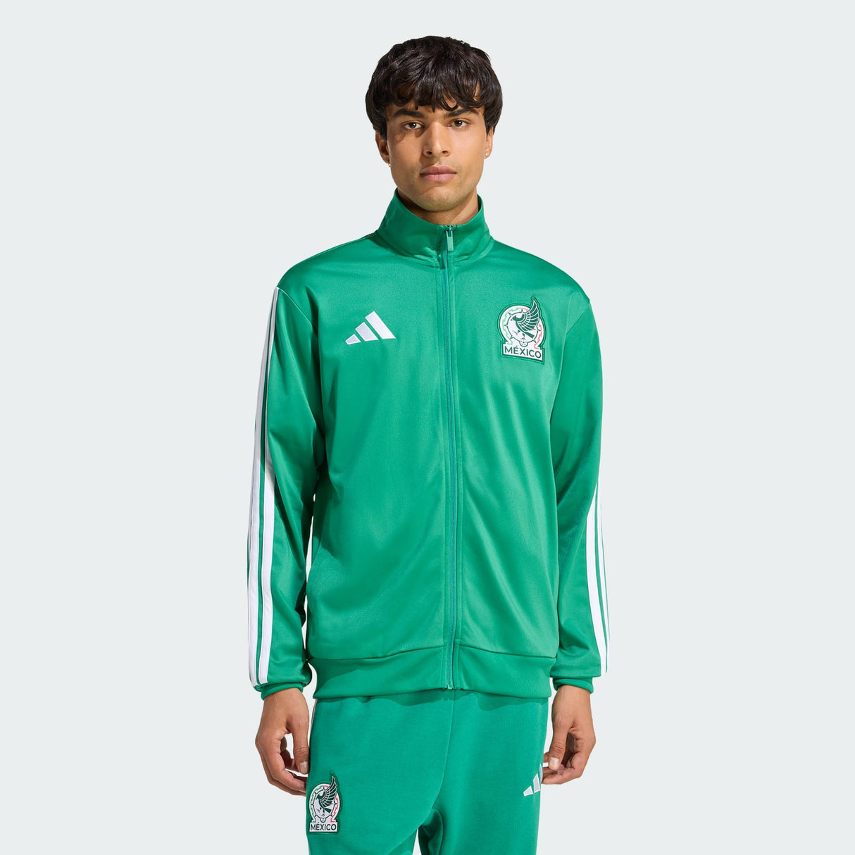adidas Mexico DNA Track Top Men's Soccer Jacket - Green - Best Buy Soccer