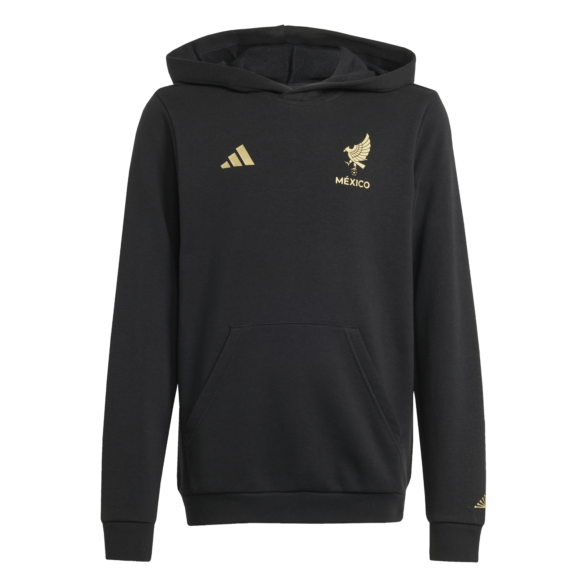 adidas Mexico Gold DNA Hoodie Kids Black/Gold - Best Buy Soccer