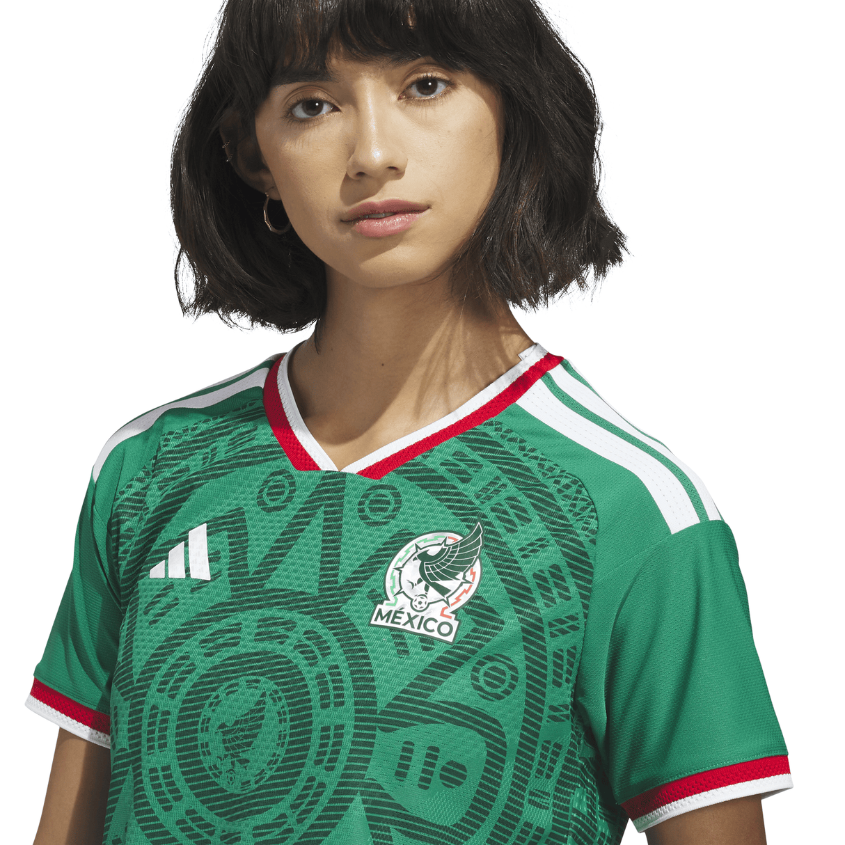 adidas Mexico Home Authentic Women''s Soccer Jersey - Green - Best Buy Soccer