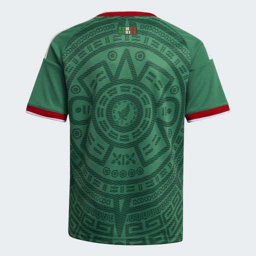 adidas Mexico Home Youth Soccer Jersey 26 - Green - Best Buy Soccer