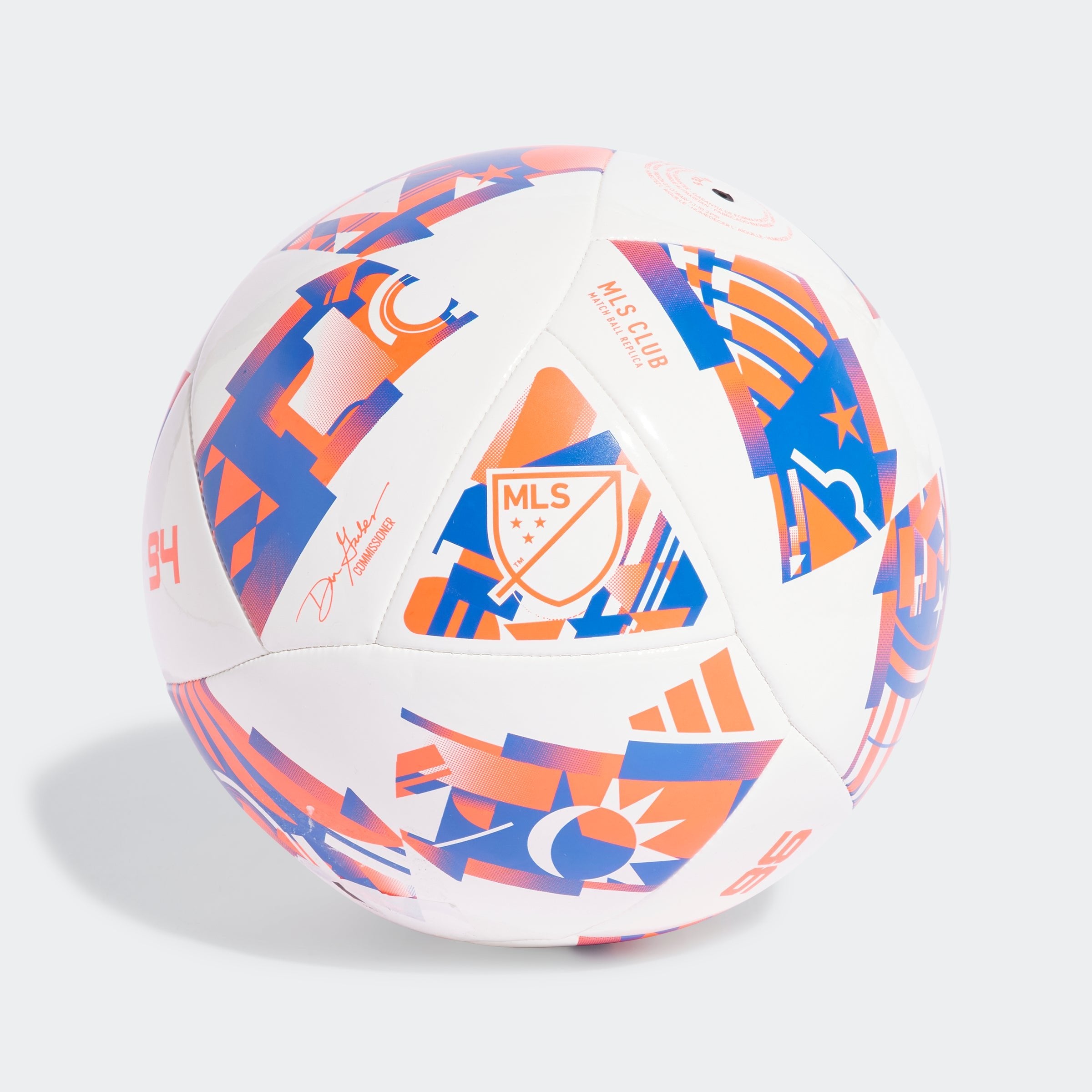 adidas MLS Club Soccer Ball - White/Solar Red/Glory Blue - Best Buy Soccer