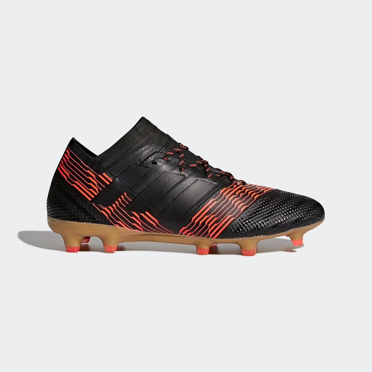 adidas Nemeziz 17.1 FG Firm Ground Soccer Cleats - Black/Solar Red - Best Buy Soccer