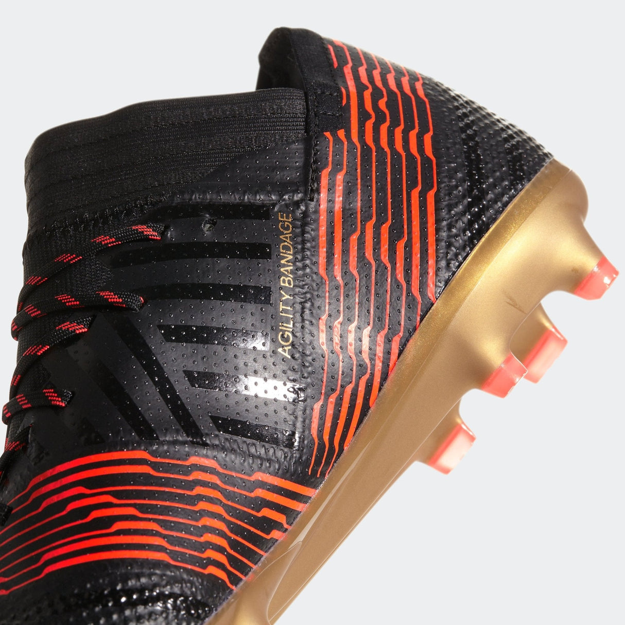 adidas Nemeziz 17.1 FG Firm Ground Soccer Cleats - Black/Solar Red - Best Buy Soccer