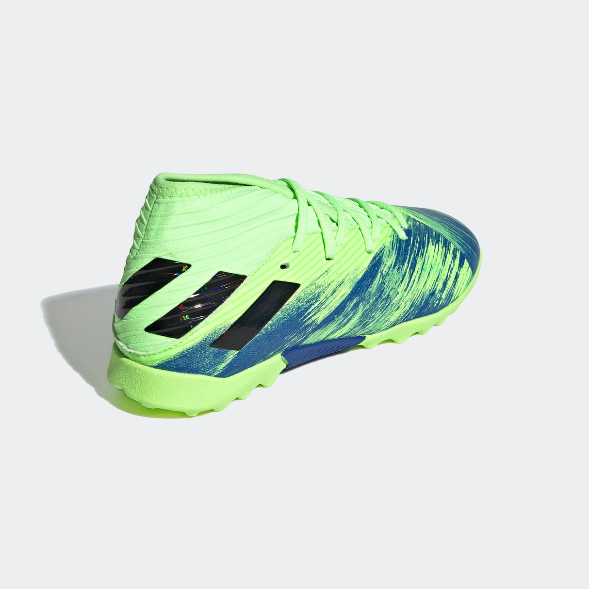 adidas Nemeziz 19.3 TF Turf Youth Soccer Cleats - Signal Green/Black/Royal - Best Buy Soccer